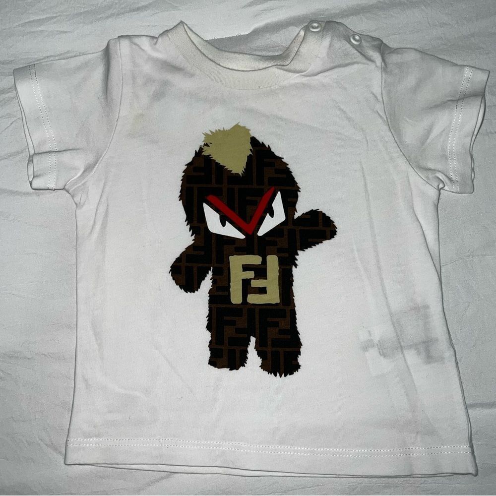 FENDI MONSTER BABY TEE 12M